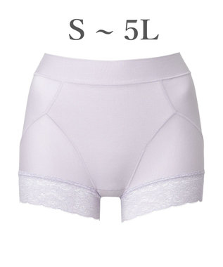 BRADELIS New York 【BRADELIS NewYork peace】すっぽりフィット綿混一分丈ショーツ25 深め 伸縮性抜群 ボーイレッグ