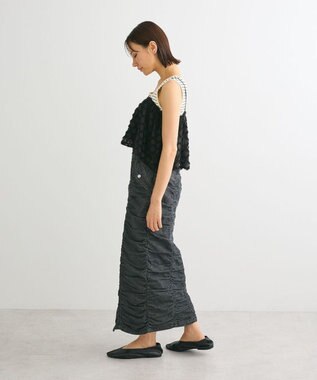 Green Parks ・ＥＬＥＮＣＡＲＥ　ＤＵＥフリンジジャカードビスチェ Black