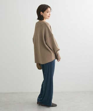 Green Parks 洗える　Ｖネックニットプルオーバー Camel