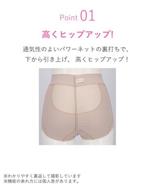 WACOAL ガードル ショート丈 高くヒップアップ 下腹部もすっきり ラクな着用感 レディース メッシュタイプ GRC326 /ワコール ベージュ