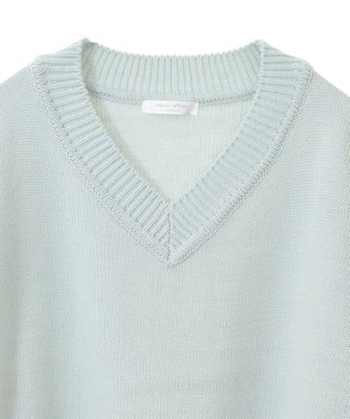 Green Parks 洗える　Ｖネックニットプルオーバー Blue