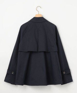 組曲 【WEB限定】コットンライクツイル ショートトレンチコート ネイビー系