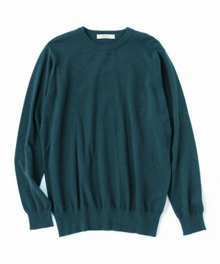 UNFILO MENS 【男女兼用】ライトウォームクルーネックニット グリーン