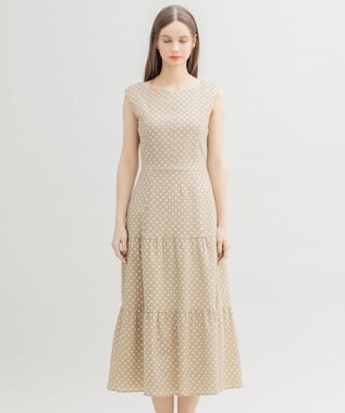 TOCCA 【洗える】MELODY ロング丈ドレス ベージュ系5