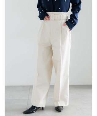 Te chichi ハイウエストワイドチノパンツ《2026 spring catalog item》 オフホワイト