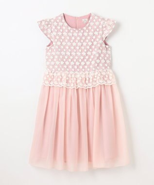 組曲 KIDS 【150-160㎝】ミスティフラワー ドレス ピンク