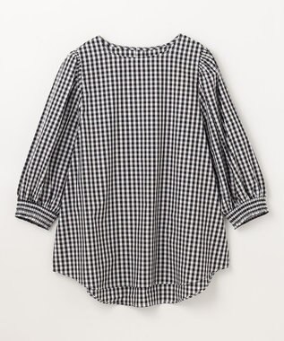 ANY 【UVカット/抗菌防臭/速乾/手洗い可】エニィファンクション ボリュームスリーブシャツ ギンガム