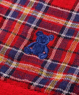 MIKI HOUSE HOT BISCUITS 【ふわはだたおる】ハンドタオル 赤