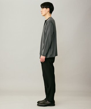 UNFILO MENS 【OCEANS 雑誌・web・YouTube 掲載】WOOL TOUCH 機能美パンツ スリム【東レ開発のウール見え高機能素材】 ブラック