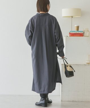 AMERICAN HOLIC T/Rカルゼロングシャツワンピース Charcoal Gray