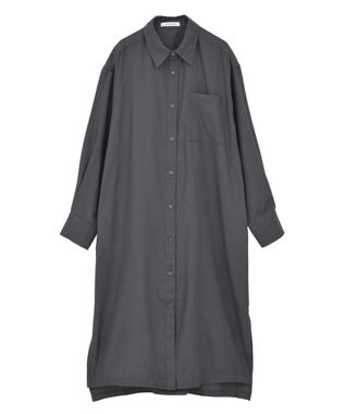AMERICAN HOLIC T/Rカルゼロングシャツワンピース Charcoal Gray