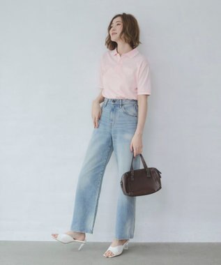 WEGO 【26年春夏新カラー登場/ユニセックス着用ITEM/SMLサイズ展開】U.S. POLO ASSN.別注ラインポロシャツ ライトピンク