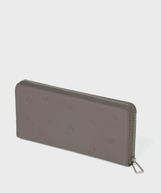 Paul Smith PS Paul Smith ドローイング ラウンドジップ 長財布 グレイッシュベージュ