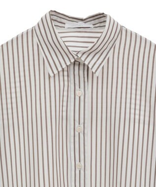 Green Parks ラメストライプタックシャツチュニック Off White