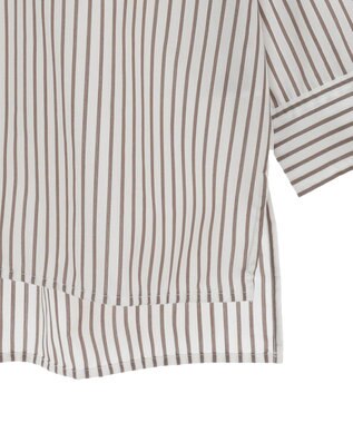 Green Parks ラメストライプタックシャツチュニック Off White