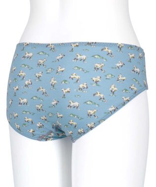 une nana cool ショーツ MADE WITH LIBERTY FABRIC グレイッシュブルー