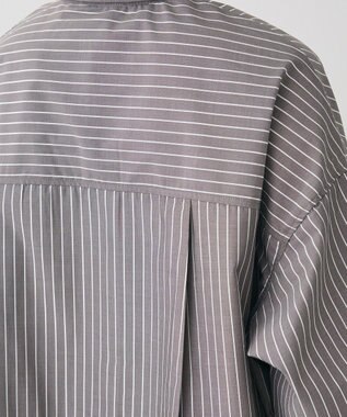 Green Parks ラメストライプタックシャツチュニック Charcoal Gray