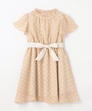 組曲 KIDS 【110-140㎝】アメリドット ワンピース ベージュ