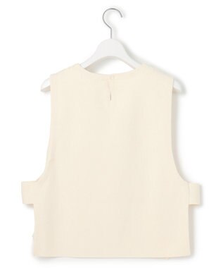 23区 【洗える】エンブロイダリーレース ニットベスト アイボリー系