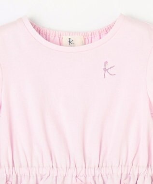 組曲 KIDS 【110-140㎝】ブルーアイドグラスドッキング ワンピース マカロンピンク系5