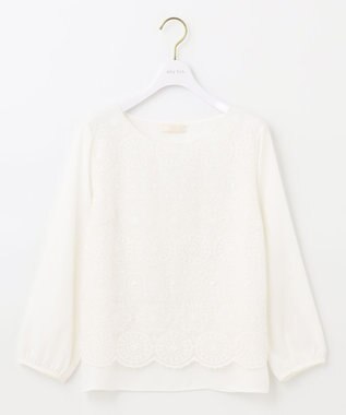 ANY SIS 【洗える】レイヤードレース ブラウス ホワイト系