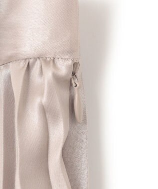 23区 【洗える】レザーライク プリーツスカート アイボリー系