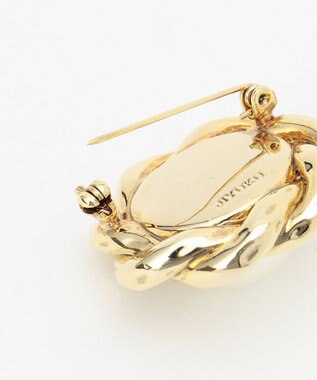 自由区 ワンパールブローチ ゴールド系