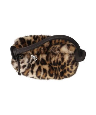 INTER-CHAUSSURES 【MARCO MASI】ポーチ付きフェイクファーバッグ マルチ