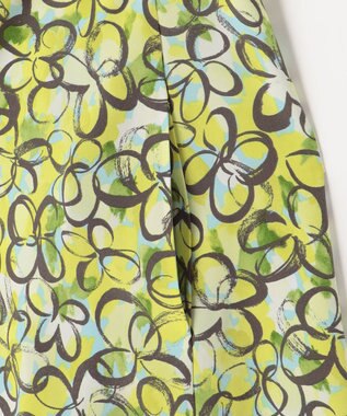 組曲 プランタンプリント フレアスカート イエロー系5