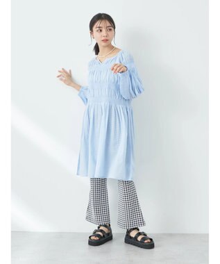 earth music&ecology シャーリングチュニック Off White