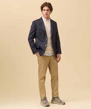 J.PRESS MEN “最初の一着“に選ばれる理由【 1st BLAZER】ウールポリエステル ライトギャバ ブレザー / 3B / New Authentic-Fit ネイビー系