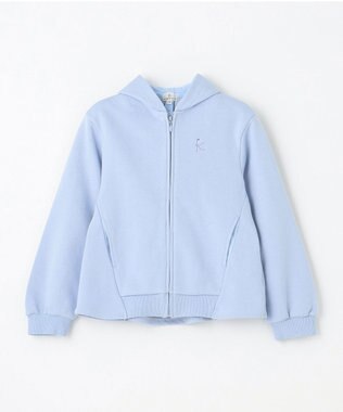 組曲 KIDS 【150-160㎝】バックフリル パーカー サックスブルー系