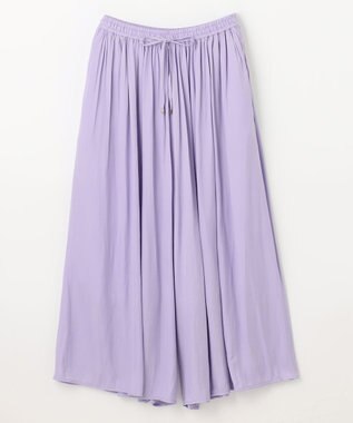 ANY L 【ウエストゴム】リラックススカーチョ パープル