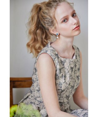 TOCCA 【洗える・消臭】CHAMBRAY GARDEN ドレス ブラック系7