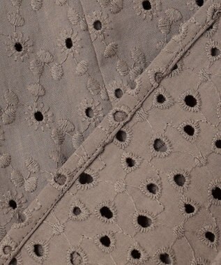 組曲 【新色追加】エンブロイダリーレースフリル ブラウス モカグレー系9