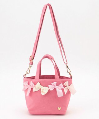 ANY KIDS リボン付き 2WAY バック ピンク