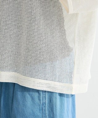 Green Parks 前後２ｗａｙコットンメッシュプルオーバー White