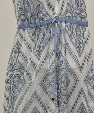 GRACE CONTINENTAL 刺繍ジレワンピース ブルー