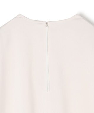 UNFILO ドレープサテンブラウス エクリュ