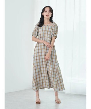 earth music&ecology ホルターネックシャーリングワンピース Lavender