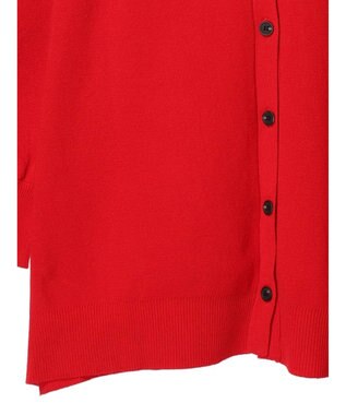 CRAFT STANDARD BOUTIQUE ＶネックＢＩＧシルエットカーディガン Red