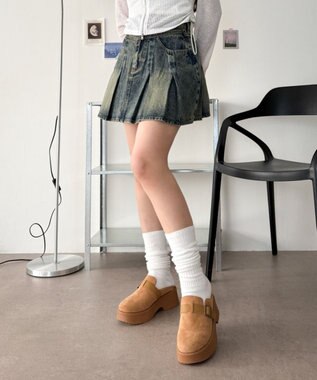 WEGO ベルトデザインサボ キャメル