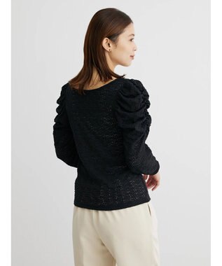 Green Parks ・Ｐｅｔｉｔ　Ｆｌｅｕｒ　フラワーレースプルオーバー Black