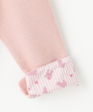 ANY KIDS スナップボタン フレンチ カーディガン ピンク