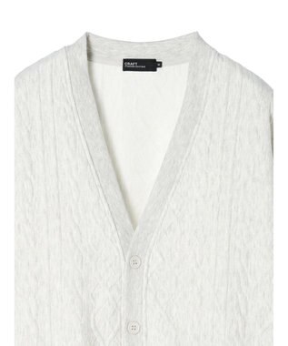 CRAFT STANDARD BOUTIQUE ケーブル柄カットカーディガン2 Oatmeal