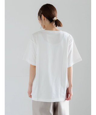 Te chichi 【Disney】MICKEY/フロントプリントTシャツ ブラック