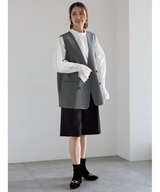 Te chichi フロントタックハーフパンツ《2025Autumn catalog vol.2 item》 ブラック