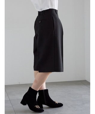 Te chichi フロントタックハーフパンツ《2025Autumn catalog vol.2 item》 ブラック