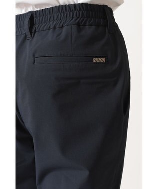 DAKS ウエストゴム テーパードパンツ ネイビー