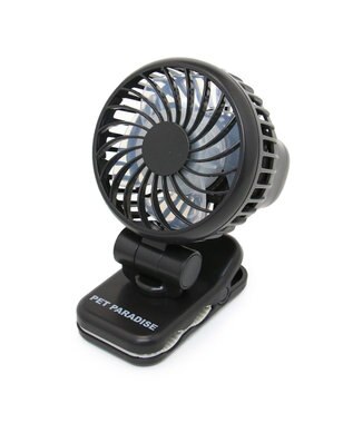 PET PARADISE 〔2024年モデル〕 ミニ クリップファン ブラック ブラック